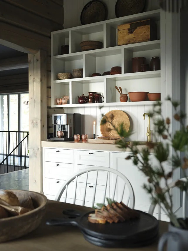 Bilde av hytteinteriør