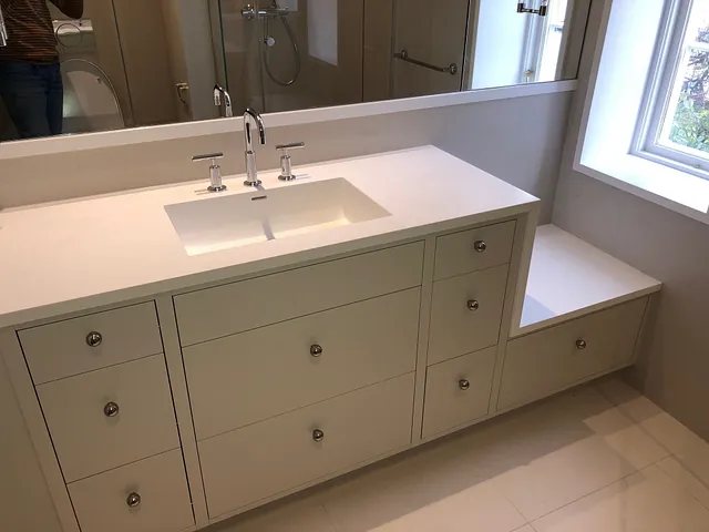 Bilde av interiør på bad