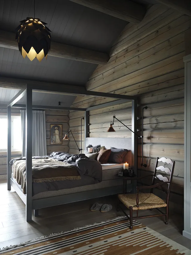 Bilde av hytteinteriør