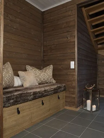 Bilde av hytteinteriør