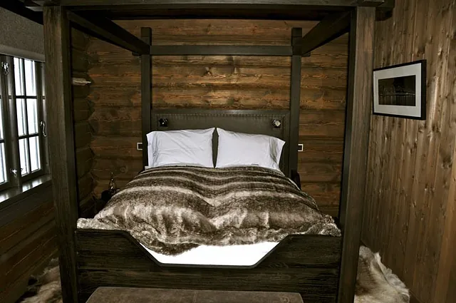 Bilde av hytteinteriør