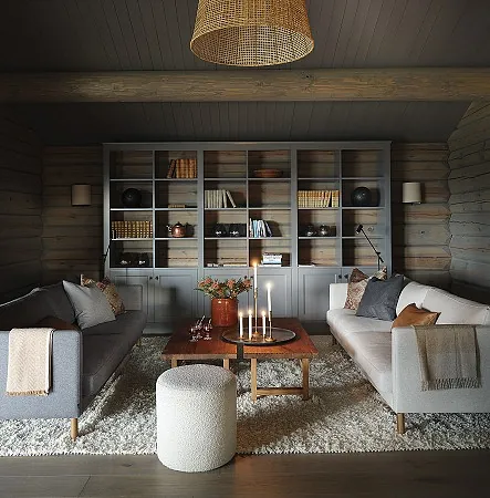 Bilde av hytteinteriør