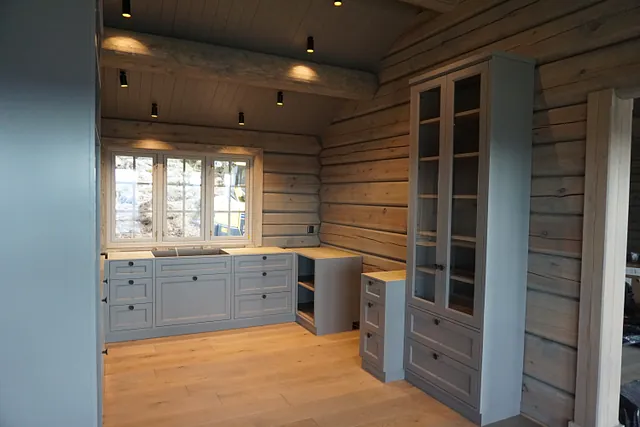 Bilde av hytteinteriør